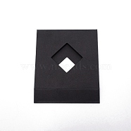 Paper Display Box Paper Sleeve, Square, Black, 108.5x89.5x1mm(FIND-WH0077-80C)