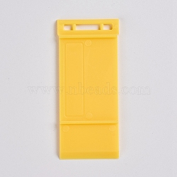 (Clearance Sale)Plastic Model Separator, for Hobby Gundam Model, Rectangle, Gold, 84x37x4.5mm, Hole: 3x5mm and 3x14.5mm(TOOL-WH0021-41)