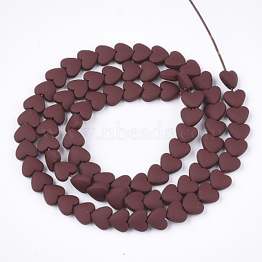 Spray Painted Non-magnetic Synthetic Hematite Beads Strands(G-T116-05-21)-2
