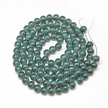 Chapelets de perles en verre peint(X-DGLA-Q023-8mm-DB16)-2
