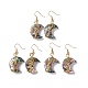 Boucles d'oreilles pendantes en forme de croissant de lune en coquillage paua naturel(EJEW-G307-01G)-1