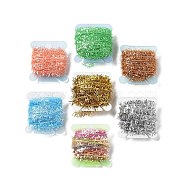 Tinsel Chenille Line Crystal Flash Cactus Chenille, Fly Fishing Tying Material for Nymph Flies, Mixed Color, 6mm, 10m/card(OCOR-XCP0001-93)