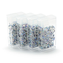 MiYuki Long Magatama Beads, Japanese Seed Beads, (LMA283) Noir Lined Crystal AB, 7x4mm, Hole: 1mm, about 80pcs/box, net weight: 10g/box(SEED-R038-LMA283)