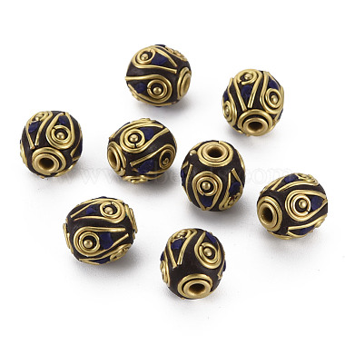 Coconut Brown Barrel Polymer Clay Beads