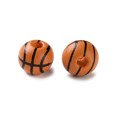 Spray Painted Wooden Beads(WOOD-A029-07B)-2