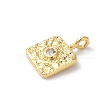 Rack Plating Brass Clear Cubic Zirconia Pendants(KK-Z056-23G)-2