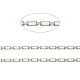Rhodium Plated 925 Sterling Silver Figaro Chains(STER-F052-12P)-2