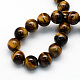 Natural Tiger Eye Round Beads Strands(G-S177-8mm)-2