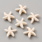 Synthetic Howlite Beads, for Jewelry Making, Starfish, 13.5x13.5x5mm, Hole: 1.4mm(G-WH0026-29A)