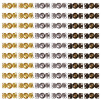 60Pcs 3 Colors Alloy Snap Lock Clasps, Mixed Color, 15x6x2mm, Hole: 0.9mm, 20pcs/color(FIND-GL0002-01)