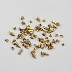 DIY Jewelry Making Finding Kits, Including Alloy End Finding & Beads & Bead Caps, Antique Golden, 6.5~17.5x6.5~9.5x3~9.5mm, Hole: 1.4~8mm, about 60pcs/set(FIND-WH20019-236AG)