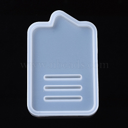 Cell Phone Bracket Silicone Molds, Resin Casting Molds, For UV Resin, Epoxy Resin Jewelry Making, Rectangle, White, 123x80.5x12.5mm, Inner Diameter: 113.5x71mm(X-DIY-I026-07)
