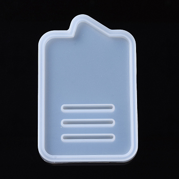 Cell Phone Bracket Silicone Molds, Resin Casting Molds, For UV Resin, Epoxy Resin Jewelry Making, Rectangle, White, 123x80.5x12.5mm, Inner Diameter: 113.5x71mm