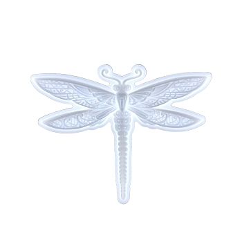 Dragonfly DIY Display Food Grade Silicone Molds, Resin Casting Molds, Clay Craft Mold Tools, White, 205x156x15mm