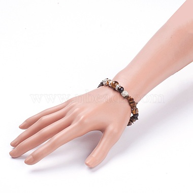 Natural Gemstone Stretch Bracelets(BJEW-JB03742)-4