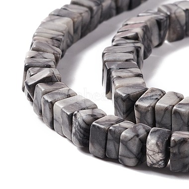 Natural Black Netstone Beads Strands(G-K326-05A)-4