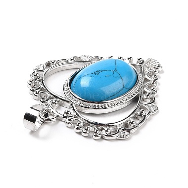 Pendentifs de turquoise synthétique(G-I322-04P-04)-4