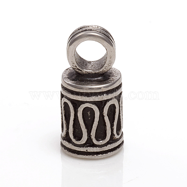 Antique Silver Stainless Steel Cord Ends