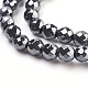 Non-Magnetic Synthetic Hematite Beads Strands(HEMA-6D)-3