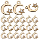 60Pcs Moon & Star Alloy with Rhinestone Small Handmade Pendant Charms(FIND-SC0006-79)-1