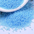 MIYUKI Delica Beads, Cylinder, Japanese Seed Beads, 11/0, (DB2039) Luminous Ocean Blue, 1.3x1.6mm, Hole: 0.8mm, about 2000pcs/bottle, 10g/bottle(SEED-JP0008-DB2039)