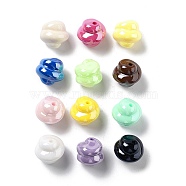 Opaque Acrylic Beads, Irregular Round, Mixed Color, 16.5x17x16mm, Hole: 2.2mm(OACR-Z017-05A)