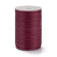 Round Waxed Polyester Thread String, Micro Macrame Cord, Twisted Cord, for Leather Sewing Stitching, FireBrick, 0.3~0.4mm, about 174.98 Yards(160m)/Roll(YC-D004-02A-050)