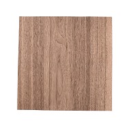 Walnut Wood Sheet, Wood Veneer, Thin Unfinished Wood for Wood Craft DIY Project, Square, Camel, 300x300x0.5mm(DIY-WH0326-45)