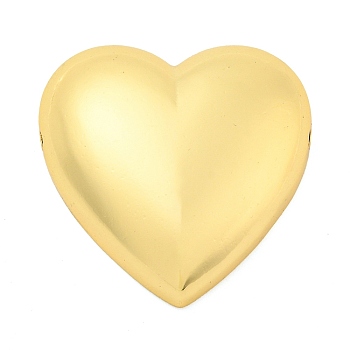 Rack Plating Brass Pendants, Lead Free & Cadmium Free, Long-Lasting Plated, Heart, Real 18K Gold Plated, 30.5x30x9mm, Hole: 1.6mm