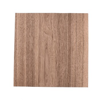 Walnut Wood Sheet, Wood Veneer, Thin Unfinished Wood for Wood Craft DIY Project, Square, Camel, 300x300x0.5mm