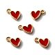 Brass Enamel Pendants(KK-P207-005G-RS)-1