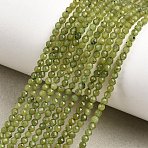 Natural Canadian Jade Beads Strands, Faceted, Grade AA, Round, 2mm, Hole: 0.6mm, about 177pcs/strand, 15.28''(38.8cm)(G-G259-D02-2mm)