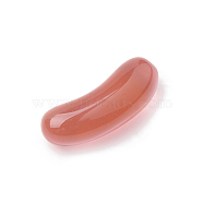 Transparent Resin Beads, No Hole/Undrilled, Hot Dog, Imitation Food, Salmon, 23x8x8mm(CRES-N007-29C)