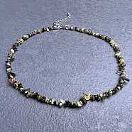 Natural Tourmaline Chip Beaded Necklaces for Women(IW6789-49)