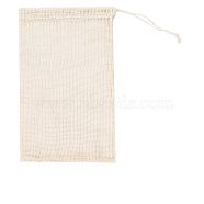 Cotton Storage Pouches, Drawstring Bags, Rectangle, Antique White, 45x29cm(HOUS-PW0002-01E)