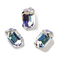 K9 Glass, Imitation Czech Rhinestone, Rectangle, Moonlight, 8x6x4mm(GLAA-H034-07C-001MO)