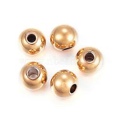 304 Stainless Steel Spacer Beads, Rondelle, Golden, 4x3.5mm, Hole: 1.4~1.5mm(STAS-H352-A-02G)