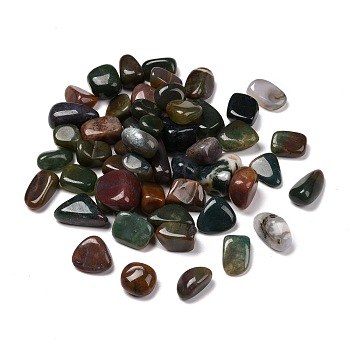 Natural Indian Agate Beads, No Hole, Nuggets, Tumbled Stone, Vase Filler Gems, 9~45x8~25x4~20mm, about 79~100pcs/1000g