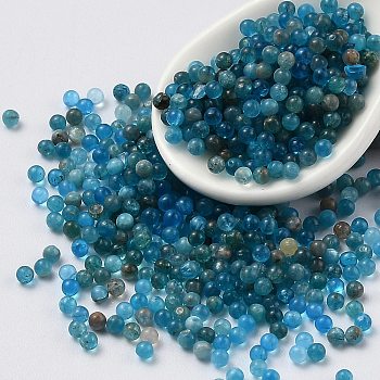 Natural Apatite Beads, No Hole, Round, 1.8~2mm