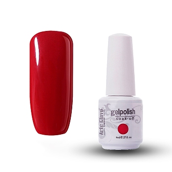 8ml Special Nail Gel, for Nail Art Stamping Print, Varnish Manicure Starter Kit, FireBrick, Bottle: 25x66mm