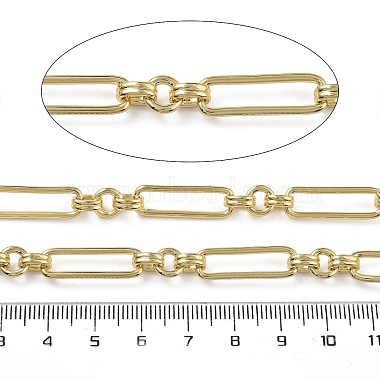 Rack Plating Brass Oval Link Chains(CHC-G023-06G)-2