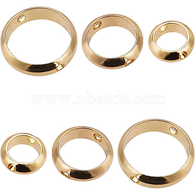 Real 18K Gold Plated Ring Brass Bead Frame