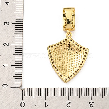 Rack Plating Brass Micro Pave Clear Cubic Zirconia North Star European Dangle Charms(KK-U035-17G-01)-3