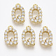 Brass Micro Pave Cubic Zirconia Charms(X-KK-T060-05-Q-G-NF)-1