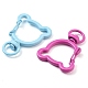 Spray Painted Eco-Friendly Alloy Swivel Snap Hook Clasps(PALLOY-T090-07-NR)-2