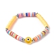 Handmade Polymer Clay Heishi Beads Stretch Bracelet(BJEW-JB07372-02)-1
