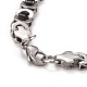 304 Stainless Steel Byzantine Chains Necklace(STAS-E160-24EBP)-3