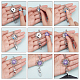 Sunnyclue bricolage kits de fabrication de collier pendentif demi-rond(DIY-SC0020-01F)-4