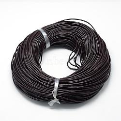 Spray Painted Cowhide Leather Cords, Coconut Brown, 2.0mm, about 100yards/bundle(300 feet/bundle)(WL-R001-2.0mm-02)