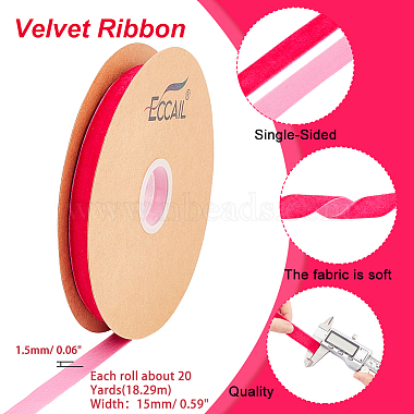 Single Face Velvet Ribbons(OCOR-WH0080-14D-01)-2